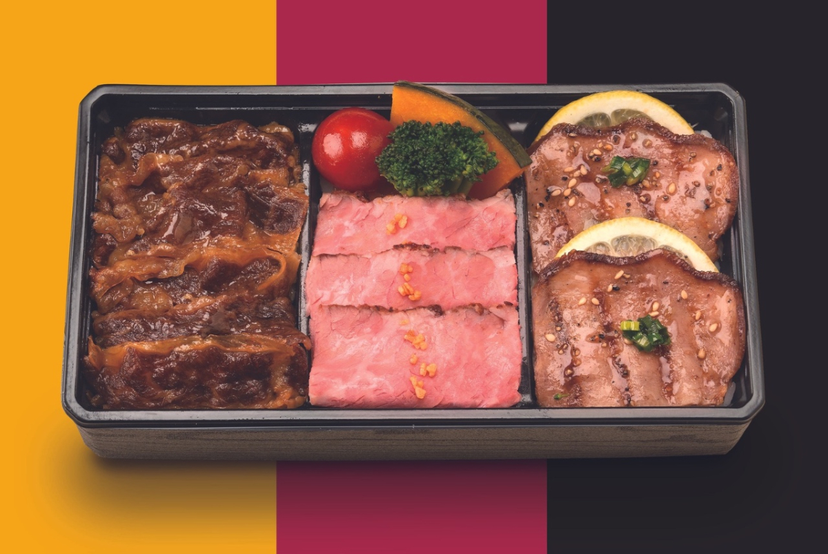 肉の老舗柿安 三種の牛づくし弁当