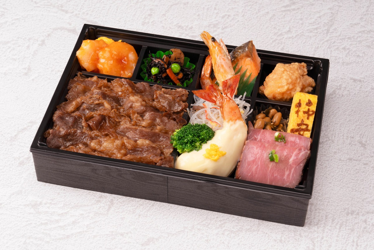 牛肉しぐれ煮の賑やか御膳